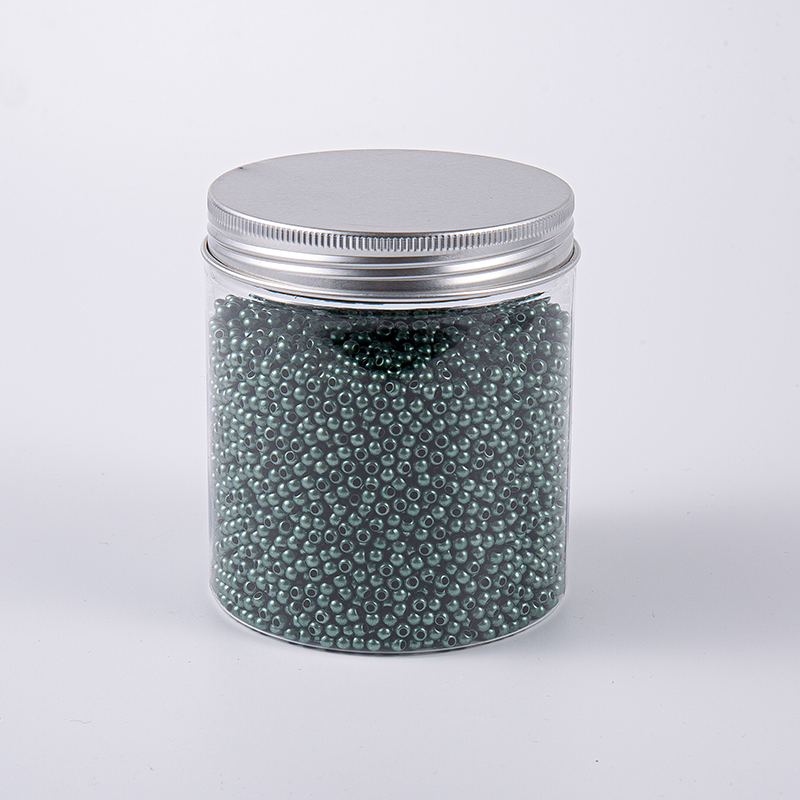 Perle di vetro da ricamo da 3,0 mm in stile perla nera
